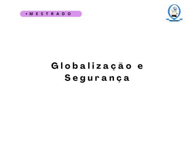 Globalização e Segurança