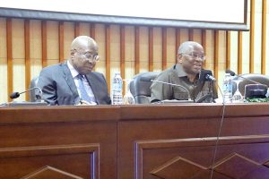 Prof. Doutor Arcanjo do Nascimento e Embaixador Georges Chikoti
