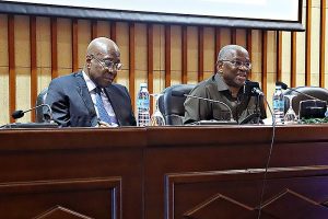 Prof. Doutor Arcanjo do Nascimento e Embaixador Georges Chikoti